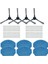 4pcs Filtre Yan Fırça Mop Bezi Mamnv BR150 BR151 / Zcwa BR150 BR151 / Onson BR150 BR151 Robot Vakum Süpürücü (Yurt Dışından) 1