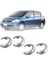 4pcs Araba Iç Kapı Kolu Kapak Kolu Nissan Tiida Için Rozet 2005-2010 1.6 Livina NV200 Geniss Gümüş Gri (Yurt Dışından) 5
