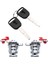 Araba Kapı Kilidi Namlu Seti Araç Kapısı Kilit Silindiri 72145-S73-003 72146-S73-003 Honda Civic Için 2002-2005 (Yurt Dışından) 1