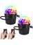 Parti Için 2 Paket Taşınabilir Mini Disko Topu Işığı, Rgb Dj Strobe Işığı Uzaktan Kumanda, Ses Aktif Sahne Işıkları (Yurt Dışından) 1
