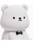 Silikon Teddy Bear Eğlenceli Gece Işığı 3 Seviye Döner Olabilen Kreş Işık Renkli Beyaz Yatak Odası Için Lamba Yanında Uyuyan (Yurt Dışından) 2