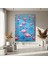 Pembe Flamingolar Soyut Sanat Tablosu 4