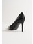 Zerina Kadın Bej Metal Aksesuarlı Sivri Burun Yüksek İnce Topuklu Ayakkabı Stiletto (9 CM) 3