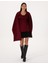Kadın Bordo Comfort Fit Kaşe Kaban 50314273-VR014 4