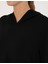 Kadın Siyah Oversize Modal Karışımlı Kapüşonlu Sweatshirt 50314972-VR046 7