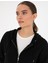 Kadın Siyah Comfort Fit Fermuarlı Sweatshirt 50314965-VR046 2