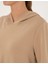 Kadın Bej Oversize Modal Karışımlı Kapüşonlu Sweatshirt 50314972-VR011 7