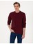 Erkek Bordo 3 Iplik Regular Fit Içi Polarlı Bisiklet Yaka Basic Sweatshirt 50315021-VR014 1