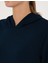 Kadın Lacivert Oversize Modal Karışımlı Kapüşonlu Sweatshirt 50314972-VR033 7