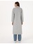 Kadın Açık Gri Melanj Kaşe Kaban 50308929-VR091 4