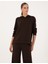 Kadın Kahverengi Oversize Modal Karışımlı Kapüşonlu Sweatshirt 50314972-VR029 1