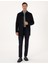 Erkek Lacivert Slim Fit Kaşe Kaban 50314215-VR033 4