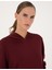 Kadın Vişne Oversize Modal Karışımlı Kapüşonlu Sweatshirt 50314972-VR223 2
