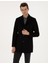 Erkek Siyah Ex. Slim Fit Kaşe Kaban 50314200-VR046 1