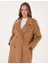 Kadın Camel Comfort Fit Kaşe Kaban 50308955-VR015 2