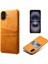 iPhone 17 Çift Kart Yuvalı Pu Deri + Sert Pc Telefon Kılıfı (Yurt Dışından) 1