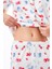 Premium Kadın Pijama Takımı Meyve Desenli Yumuşak Dokulu Kısa Kollu Gömlek Yaka 5