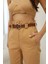 Kemer Detaylı Pileli Gabardin Kumaş Pantolon 6158-CAMEL 5