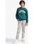 Erkek Çocuk Kapüşonlu İçi Yumuşak Tüylü Baskılı Sweatshirt D3033A825AU 2