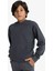 Erkek Çocuk Basic Düz Kapüşonlu Okul Sweatshirt E9558A825AU 3