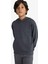 Erkek Çocuk Basic Düz Kapüşonlu Okul Sweatshirt E9558A825AU 4