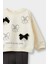 Kız Bebek 2'li Takım Baskılı Sweatshirt İspanyol Paça Tayt F4857A525AU 5