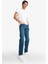 Slim Tapered Fit Dar Kalıp Normal Bel Daralan Paça Jean Pantolon G1307AX25AU 3