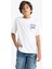 Erkek Çocuk Bisiklet Yaka Baskılı Kısa Kollu Tişört F2572A825SM 4