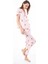 Premium Kadın Pijama Takımı Krem Ayıcık Desenli Yumuşak Dokulu Kısa Kollu Gömlek Yaka 3