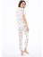 Premium Kadın Pijama Takımı Ayıcık Desenli Yumuşak Dokulu Kısa Kollu Gömlek Yaka 2