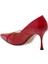 Kırmızı Hakiki Rugan Deri Kadın Stiletto - K24S1AY67513-D02 2