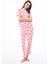 Premium Kadın Pijama Takımı Kiraz Desenli Yumuşak Dokulu Kısa Kollu Bisiklet Yaka 1
