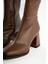 Pensa Kısa Topuklu Streç Bot- Kahverengi 4