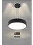 Drum 40CM ( Siyah Kasa, 4000K Işık Rengi ) Modern Sarkıt LED Avize, Salon, Mutfak, Oturma Odası 1