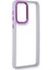 Samsung Galaxy A23 4g Elegant Clear Case (Şeffaf Kılıf) - Stylish Protective Cover - Lila 4