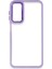 Samsung Galaxy A24 4g Elegant Clear Case (Şeffaf Kılıf) - Stylish Protective Cover - Lila 2