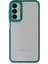 Samsung Galaxy A24 4g Elegant Clear Case (Şeffaf Kılıf) - Stylish Protective Cover - Haki Yeşil 1