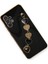 Samsung Galaxy A32 Elegant Charm Case (Kalpli Zincirli Kılıf) Elegant Silicone Cover - Siyah 3