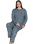 Rahatlatan Pijama Seti Kışlık Büyük Beden Kadın Pijama Takımı 3xl/6xl 1
