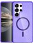 Samsung Galaxy S23 Ultra Kılıf Vetra Kapak – Parlak, Slim & Magsafe Uyumlu Stil - Mor 5