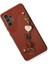 Samsung Galaxy A32 Elegant Charm Case (Kalpli Zincirli Kılıf) Elegant Silicone Cover - Kırmızı 3