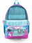 İlkokul Sırt Çantası 4 Bölmeli Ortopedik Unicorn Desenli Mavi Neon Pembe Kız Çocuk 27x38x14 cm 8