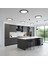 KDL401B Slim LED Panel Siyah Kasa 12W Beyaz Işık - Modern Tavan Aydınlatması 3