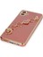 Samsung Galaxy A04 Elegant Charm Case (Kalpli Zincirli Kılıf) Elegant Silicone Cover - Kırmızı 4