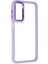 Samsung Galaxy A14 4g Elegant Clear Case (Şeffaf Kılıf) - Stylish Protective Cover - Lila 3