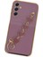 Samsung Galaxy A24 4g Elegant Charm Case (Kalpli Zincirli Kılıf) Elegant Silicone Cover - Mor 3