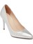 Platin Hakiki Deri Kadın Stiletto - K24S1AY67599-U2M 1