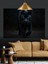 Karanlıkta Yürüyen Kara Panter Dekoratif Kanvas - Mdf Ahşap Tablo 1