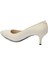 Krem Hakiki Deri Kadın Stiletto - K24S1AY67737-A68 2