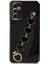 Samsung Galaxy M23 Elegant Charm Case (Kalpli Zincirli Kılıf) Elegant Silicone Cover - Siyah 2